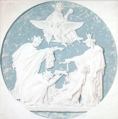 Conception pour un médaillon représentant la gloire de Napoléon (1769-1821) - Charles Percier