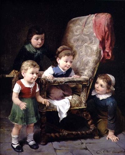 Enfants jouant autour d
