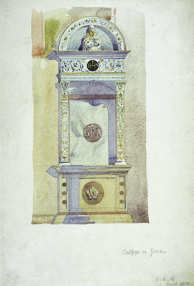 Certosa di Pavia, Mémorial, 1891 - Charles Rennie Mackintosh