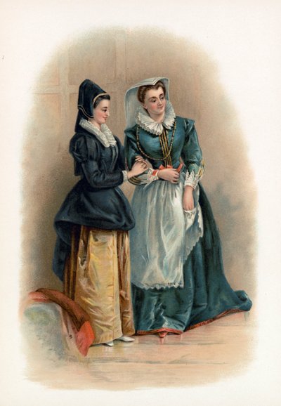 Mistress Page et Mistress Ford des Joyeuses Commères de Windsor - Charles Robert Leslie