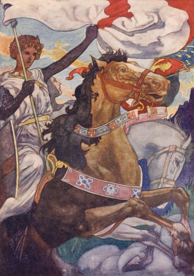 Un beau chevalier vêtu d