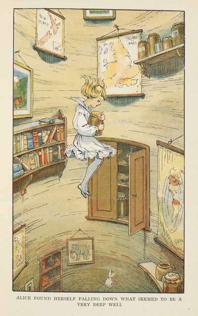 Alice se retrouva en train de tomber dans ce qui semblait être un puits très profond. - Charles Robinson