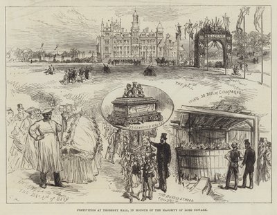 Festivités à Thoresby Hall, en l