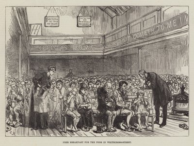 Petit-déjeuner gratuit pour les pauvres à Whitecross-Street - Sir John Charles Robinson