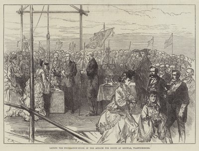 Pose de la première pierre de l