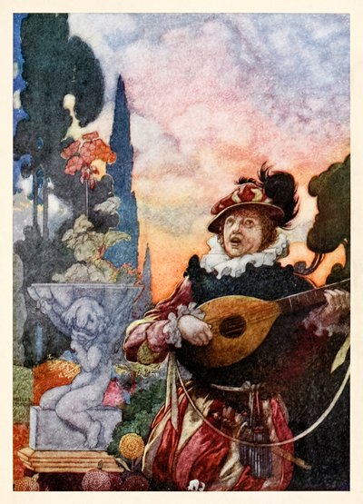 "Mark how one string, sweet husband to another, strikes each by each by mutual ordering" de "Harmony and Melody" dans The Songs and Sonnets of William Shakespeare - Charles Robinson