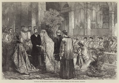 Mariage du duc de Norfolk avec Lady Flora Hastings, à l