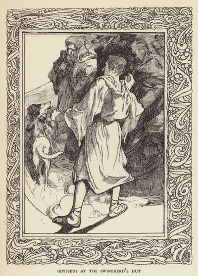 Ulysse à la cabane du porcher - Sir John Charles Robinson