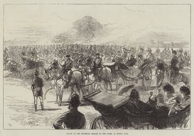 Revue de la brigade de la maison par la Reine, à Bushey Park - Sir John Charles Robinson