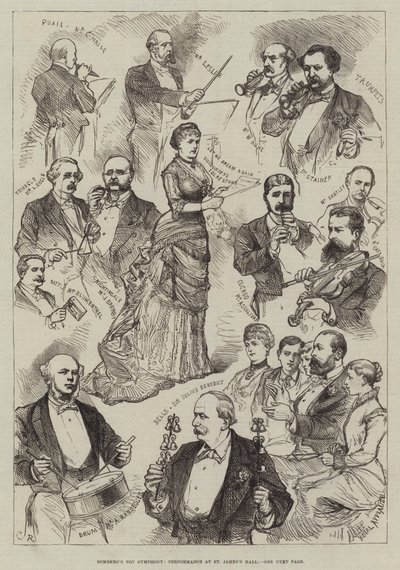 Symphonie des jouets de Romberg, performance à St James