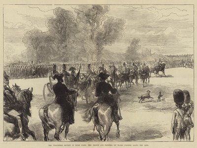 La Revue des Volontaires à Hyde Park, le Prince et la Princesse de Galles passant en revue la ligne - Sir John Charles Robinson