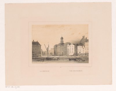 Vue de la Bourse à Rotterdam - Charles Rochussen