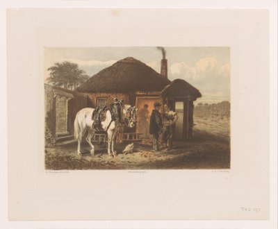 Maréchal-ferrant discutant avec un homme - Charles Rochussen