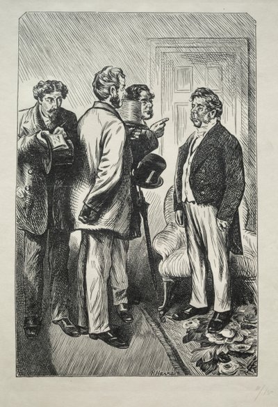 Notre dinde de Noël, M. Bobsby concerné - Charles Samuel Keene