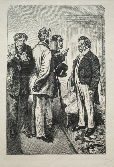 Notre dinde de Noël, M. Bobsby concerné, 1868 - Charles Samuel Keene