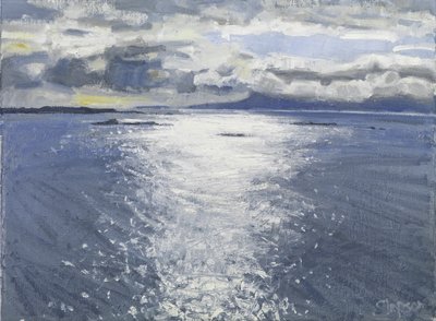 Soirée sombre, 2017 (huile sur toile) - Charles Simpson