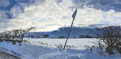 Après-midi de décembre, 2011 (huile sur toile) - Charles Simpson