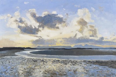 Nuages du soir, Eigg  Rum, 2015 (huile sur toile) - Charles Simpson