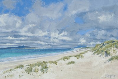 West Beach, Berneray, 2013 (huile sur toile) - Charles Simpson