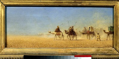 Caravane traversant le désert - Charles Theodore  Frere