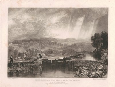 More Park, près de Watford, au bord de la rivière Colne - Charles Turner
