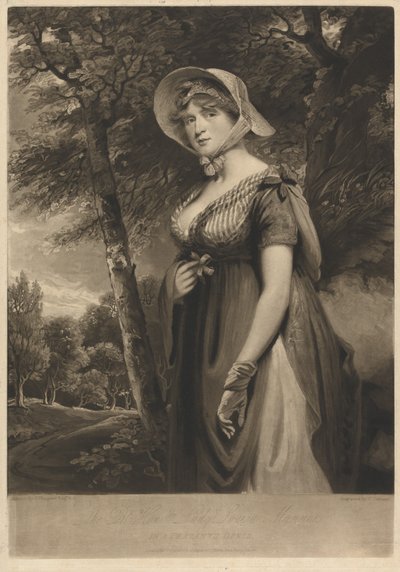 La très honorable Lady Louisa Manners en costume paysan - Charles Turner