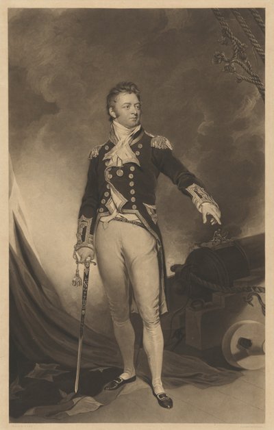 Sir Philip Bowes Vere Broke - Charles Turner after Samuel Lane