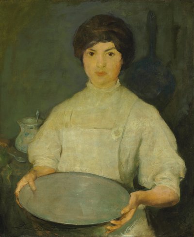 Fille avec une poêle - Charles Webster Hawthorne