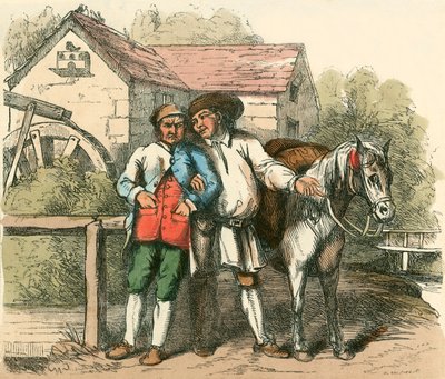 Cheery louant le poney - Charles West Cope