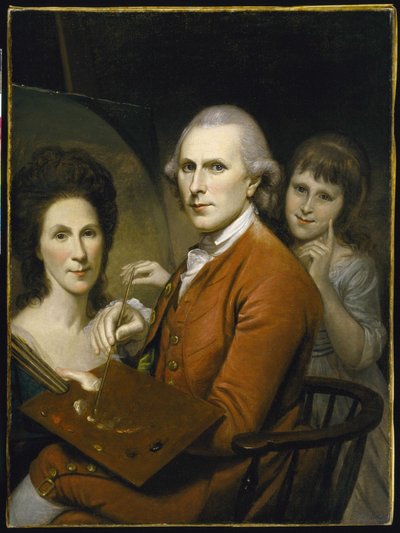 Autoportrait avec Angelica et Portrait de Rachel - Charles Willson Peale