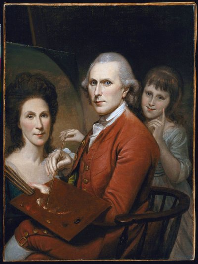 Autoportrait avec Angelica et portrait de Rachel - Charles Willson Peale