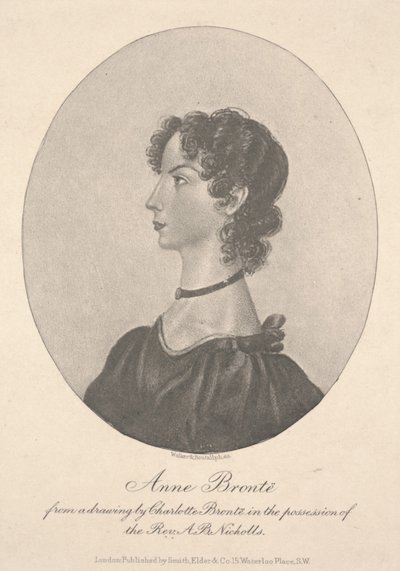 Anne Brontë, gravée par Walker & Boutall, vers 1836-49 (gravure) - Charlotte Bronte