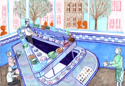 Bar à sushi, 2017 - Charlotte Orr