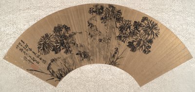 Chrysanthèmes et rocher - Chen Jiayan
