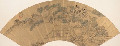 Paysage avec figure - Chen Jichun