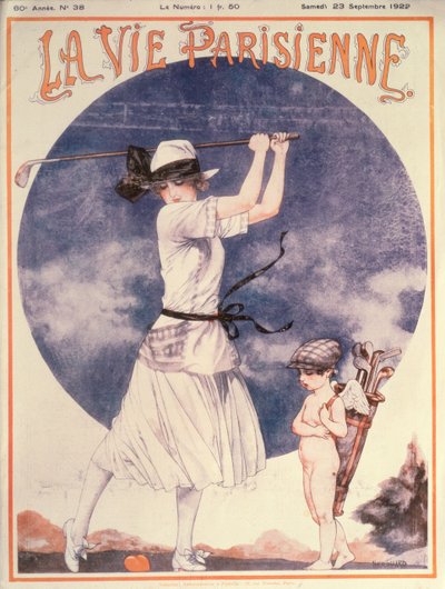 Couverture de La Vie Parisienne, Femme jouant au golf - Cheri Herouard