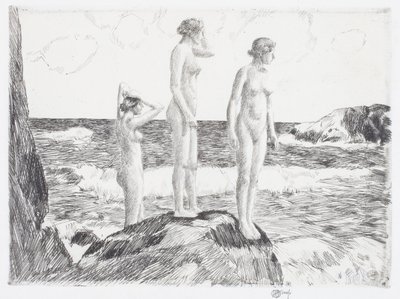 Baigneurs en haute mer - Childe Frederick Hassam