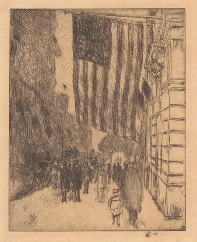 Le drapeau - Childe Hassam