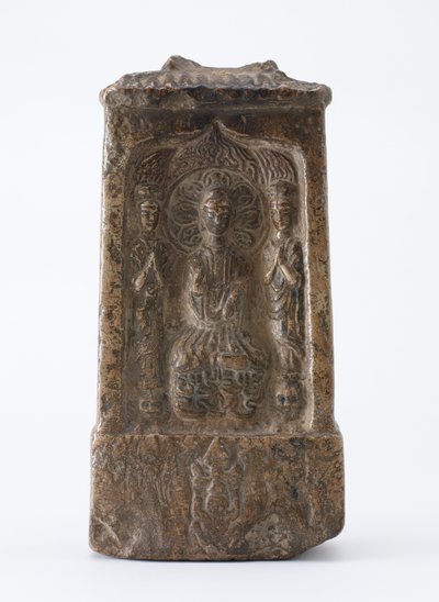 Tablette bouddhiste en forme de sanctuaire miniature, Période de Division, vers 520 après J.-C. - Chinese School