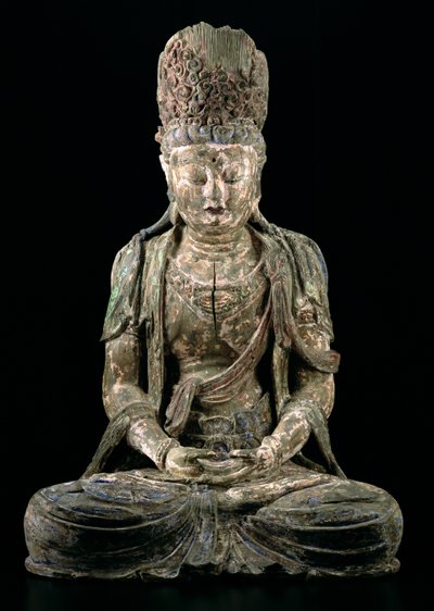 Grand bodhisattva assis en méditation, dynastie Jin (1115-1234) - Chinese School