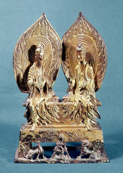 Les Bouddhas Prabhutaratna et Sakyamuni, de la province du Hebei, dynastie Wei du Nord, 518 après J.-C. - Chinese School