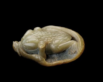 Crapaud sur une feuille de lotus, 1500-1700 - Chinese School