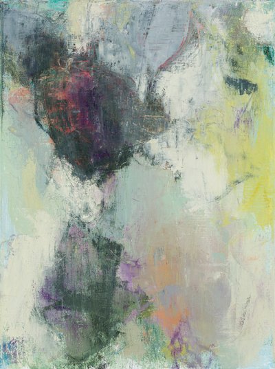 Composition abstraite, 2020, série Heathland, huile sur toile - Ching Fun Tso