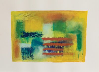Jardin jaune II, 2003 (gouache sur papier aquarelle) - Ching Fun Tso