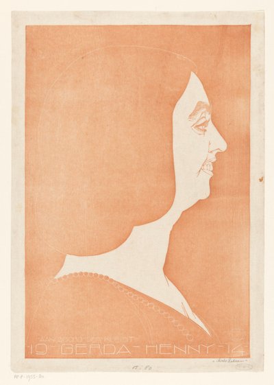 Portrait de Gerda Henny - Chris Lebeau (signed by artist)
