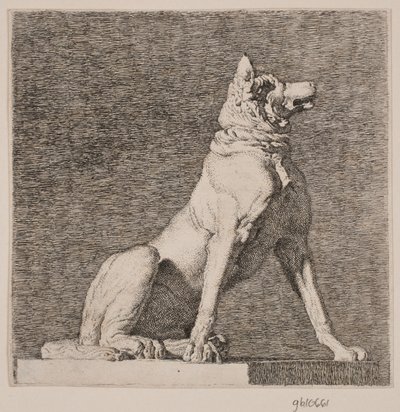 Un chien assis d
