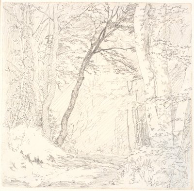 Chemin à travers une forêt - Christen Købke