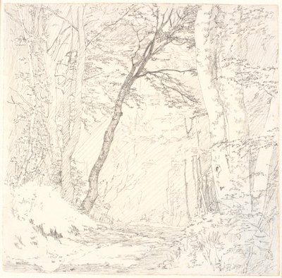 Chemin à travers une forêt - Christen Købke
