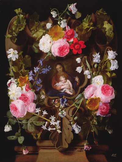 Madone et Enfant entourés d