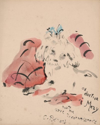 Petit chien (recto) (pastel à l